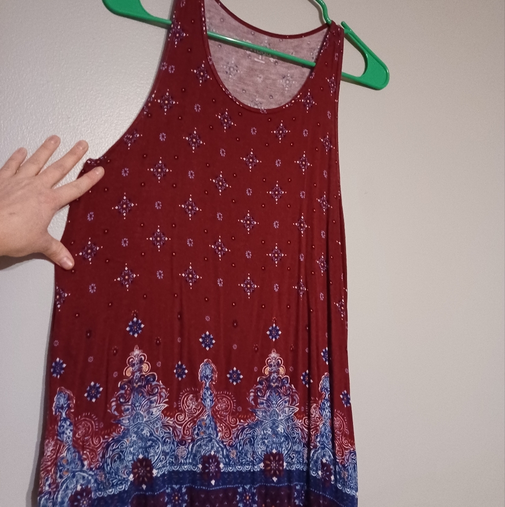 Red tank top